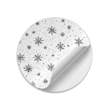 Imagem de Ladrilho Decorativo de Cerâmica com Estampa Padrão Flocos de Neve