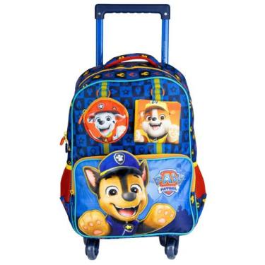 Imagem de Mochila Escolar Patrulha Canina Luxo 4 Rodas e Costas 15338 - Xeryus