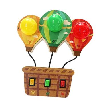 Imagem de menolana Acessórios para Painel Sensorial Busy Board, Interruptor de Luz, Brinquedo Portátil para Desenvolvimento Infantil, Ideal para Meninas e Meninos, Balão
