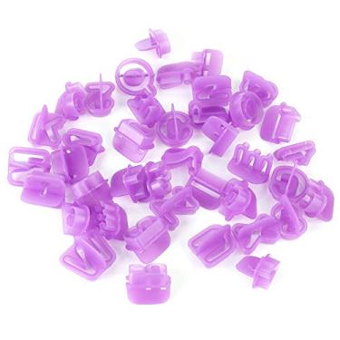 Imagem de GLOGLOW Molde para Produtos de Panificação, 40 Unidades, Plástico de Qualidade Alimentar, Roxo, Resistente à Temperatura, para Fazer Bolos e Festas de Aniversário Carta e Número Chocolate Nan