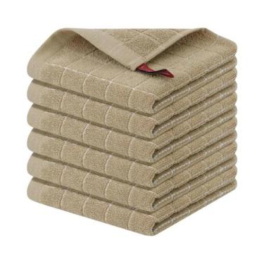 Imagem de Toalhas De Cozinha Ultra Macias E Absorventes, Pacote Com 6, 100% Algo