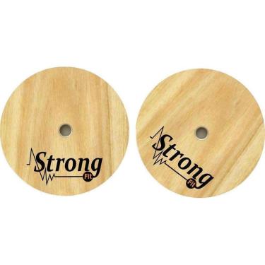 Imagem de 2 Par Anilha De Madeira Para Crossfit, Academia Educativa