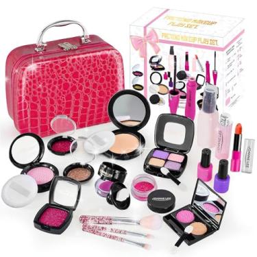 Imagem de Kit 21 Maleta de Maquiagem Infantil Brinquedos Meninas Presente