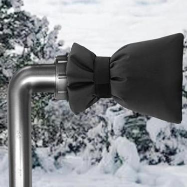 Imagem de 1 peça de cobertura de torneira externa para defesa de congelamento de inverno, meias reutilizáveis de cobertura de torneira de jardim protetor de refluxo de torneira isolada para quintal jardim clima