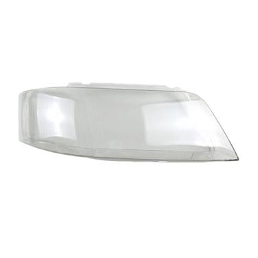 Imagem de Tampa do farol dianteiro compatível com Audi A6 C5 1999-2002 Tampa transparente do farol Shell Lente transparente de vidro Substituir abajur primário(1PCS right side)