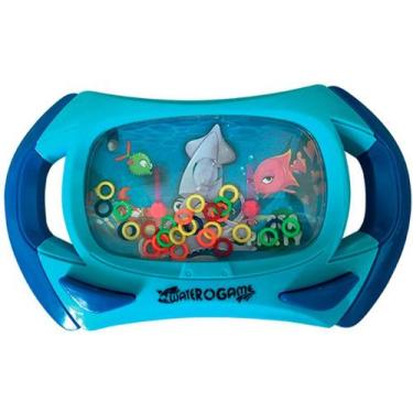 Imagem de Aquaplay 02 Botões Argolas Plástico Brinquedo Clássico Mar