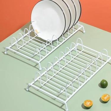 Imagem de Suporte para Pratos de Cozinha com Design Drenagem Estilo Japonês Economia Espaço Versátil Tigelas e Utensílios Ideal Organização Conveniência na