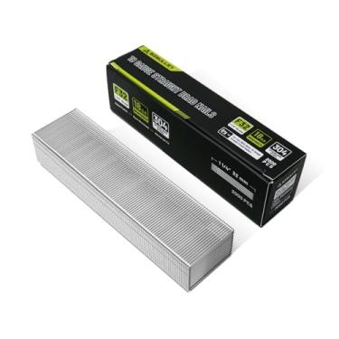 Imagem de BZBULLET Pregos Brad de aço inoxidável calibre 18, pregos Brad 18GA de 3,5 cm, pregos de aço inoxidável 304 com acabamento pequeno para pistola pneumática e elétrica (2.000 unidades)