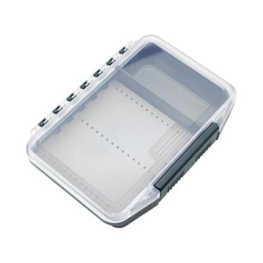 Imagem de Generic Caixa para anzóis de pesca com mosca, tampa transparente, compacta, de alto desempenho, e multifuncional, ideal para presentes, Preto