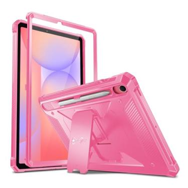 Imagem de Fintie Capa à prova de choque para Samsung Galaxy Tab S10 Lite/ S10 FE/ S9 FE 5G 10,9 polegadas/Tab S9 11 polegadas, capa protetora de tela integrada com suporte híbrido unibody da Tuatara, magenta