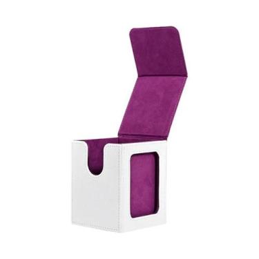 Imagem de Caixa De Armazenamento Para Cartas TCG Com 100 Cartas, Em Couro PU, Co