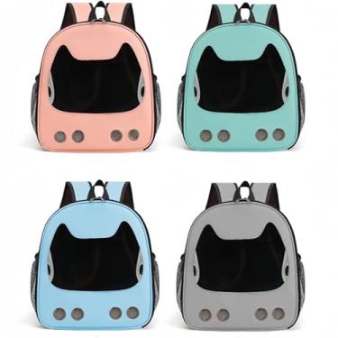 Imagem de Mochila Bolsa Transporte de Gatos Pet 30x20x34cm Ventilação Passeio Viagem Ventilação para Pet(ALEATÓRIO)