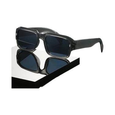 Imagem de Óculos De Sol Retrô Unissex Quadrados Da Moda Para Festas, Atividades 