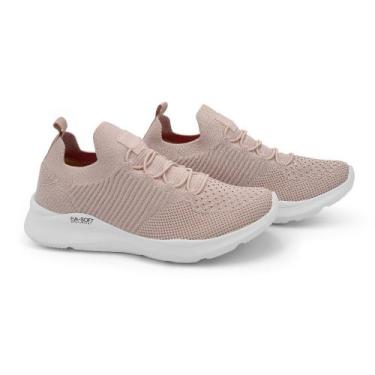 Imagem de Tênis Esportivo Calce Facil Record em Tecido com Elasticos e Sola EVA,