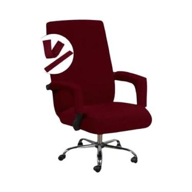 Imagem de Capa De Cadeira De Escritório Elástica Rotativa Tamanho M L Anti-sujei