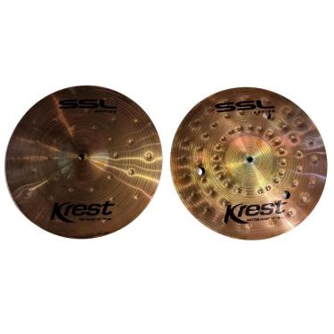 Imagem de Par De Chimbal 14 Hit Hat Ssl Series B8 Sem Banho Krest