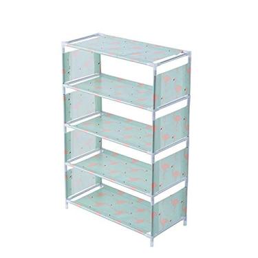 Imagem de HHHJQFAAT Sapateira de número de camada simples sapateira multifuncional moderna para armazenamento de quarto sapateira rack de armazenamento de sala de estar (tamanho: A) ()