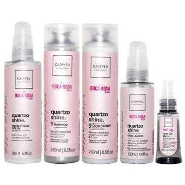Imagem de Cadiveu Essentials Quartzo Shine by Boca Rosa Hair - Kit Shampoo + Condicionador + Leave-in + Sérum-Unissex