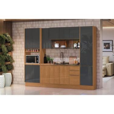 Imagem de Kit Cozinha Kappesberg 7 Peças Vibra C7P109 Canela/Grafite Lacca