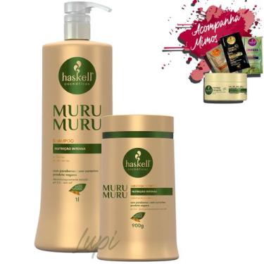 Imagem de Kit Haskell Murumuru Shampoo 1l + Mascara 900G