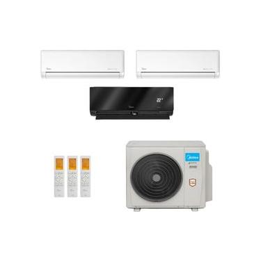 Imagem de Ar-Condicionado Multi Split Inverter Midea 36.000 (2x Evap HW 9.000 + 1x Evap HW 24.000) Quente/Frio 220V