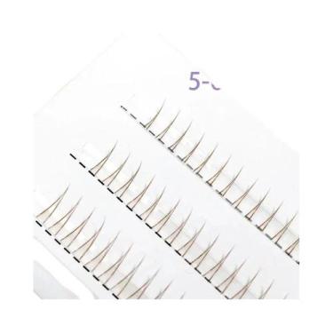 Imagem de Cílios Postiços Naturais Marrom Fairy 8-12mm, Cílios Em Tufos Estilo C