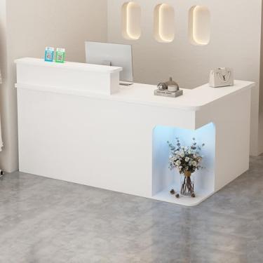 Imagem de Mesa de recepção, recepção, recepção pequena, balcão de loja, mesa de recepção em forma de L, balcão de caixa, balcão de recepção, mesa de recepção de salão, mesa de recepção em pé, mesa de recepção