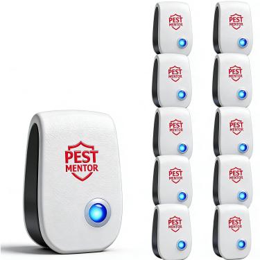 Imagem de Repelente ultrassônico de controle de pragas, repelente eletrônico de rato, controle interno de pragas para baratas, roedores, insetos, mosquitos, ratos, aranhas, formigas, pulgas, insetos, baratas