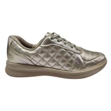 Imagem de Tênis Usaflex Matelassê Feminino - Dourado 34-Feminino