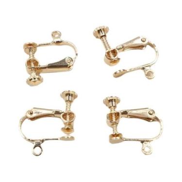 Imagem de Base De Latão Para Brincos De Pressão Com Rosca 15x13mm, 10 Peças, Par