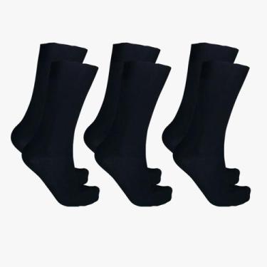 Imagem de Kit 3 Meias Sociais 100% Poliamida Trifil Masculina Social LOJA, 39-43