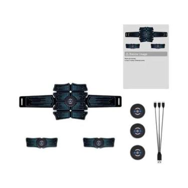 Imagem de Estimulador Muscular Abdominal EMS, Massageador Elétrico, Treinador De