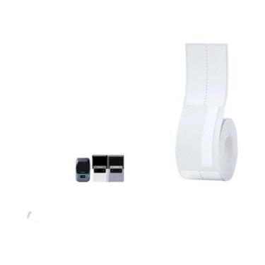 Imagem de Papel De Etiqueta Térmica Colorida Niimbot M2 Branco Prata Transparent