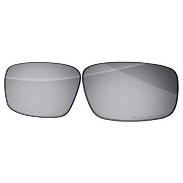 Imagem de Ensky Lentes de reposição HardyShield para óculos de sol Oakley Si Ballistic Det Cord, Lua prateada - Estampa polarizada, Si Ballistic Det Cord