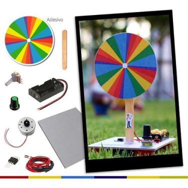 Imagem de Disco de Newton - Kit de Educação Maker para Experimentos de Ciências 