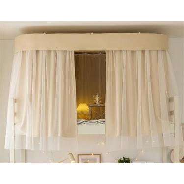 Imagem de Barraca de beliche de malha respirável, cortina de cama estilo princesa para crianças, design leve e elegante, perfeita para festas do pijama e brincadeiras