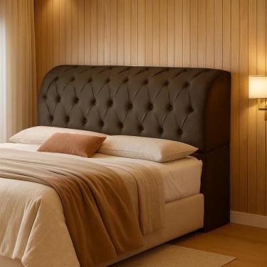 Imagem de Cabeceira Box 1,60m 160cm Para Colchao Cama Queen Com Bau Design moder