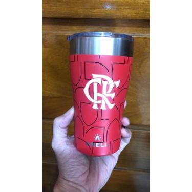 Imagem de Copo Térmico Arell Inox a Vácuo 500ml Oficial Flamengo 17