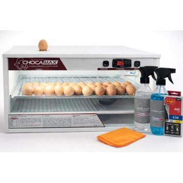 Imagem de Chocadeira 100% Automática 120 Ovos + Kit de Higienização - Chocamax, 