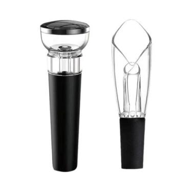 Imagem de Aerador De Vinho Com Sabor Aprimorado, Bico Dosador, Tampa E Bomba De 