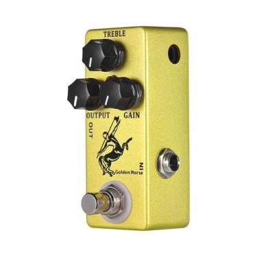 Imagem de Pedal De Guitarra Golden Horse Silver Horse Mini Overdrive Com Modos D