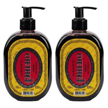 Imagem de Kit Sabonete Phebo Odor de Rosas Líquido de Glicerina 320ml 02 unidade