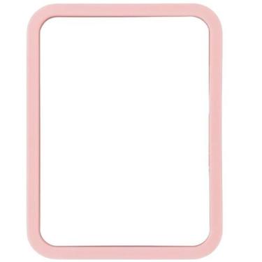 Imagem de Espelho de maquiagem mesa portátil branco pequeno camarim Cor:Rosa - M