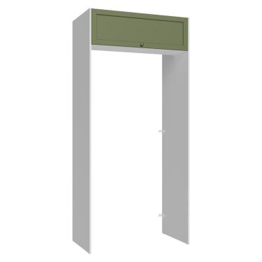 Imagem de Porta-geladeira 103 Cm 1 Porta Basculante Branco/verde Vik Madesa Branco/verde