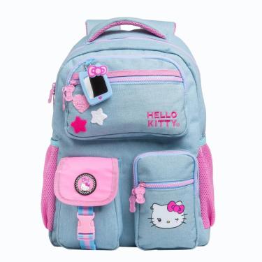 Imagem de Mochila de Costas Juvenil Hello Kitty Jeans Xeryus 15982-Unissex