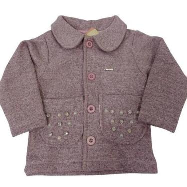 Imagem de Casaco Moletinho Forrado Soft Bebê Menina Inverno Lessa 8505-Feminino