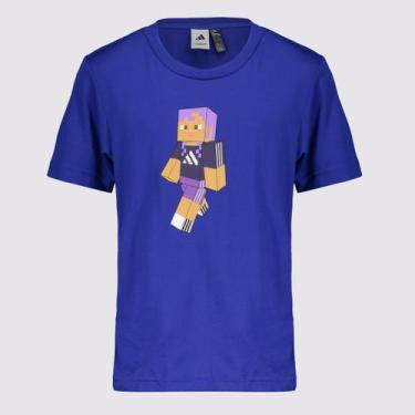 Imagem de Camiseta Adidas MC TR Infantil Azul, 10 ANOS