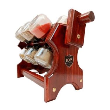 Imagem de Porta temperos Giratório BOSS 12 recipientes de condimentos e colher d