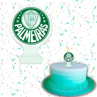 Imagem de Vela Para Bolo de Aniversário Festa Comemoração - Palmeiras - Festcolo