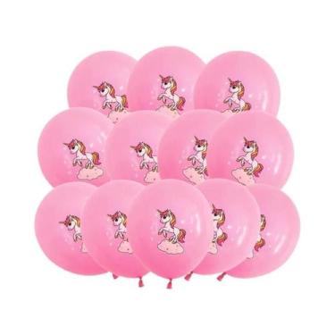 Imagem de Balão De Folha De Unicórnio Arco-Íris Para Meninas, Decoração De Festa